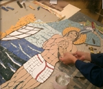 Lucera, anteprima mosaico di San Basso